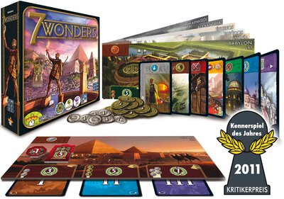 All details for the board game 7 Wonders and similar games