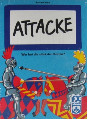 All details for the board game Attacke and similar games