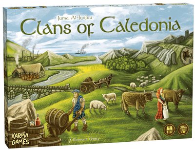 All details for the board game Clans of Caledonia and similar games