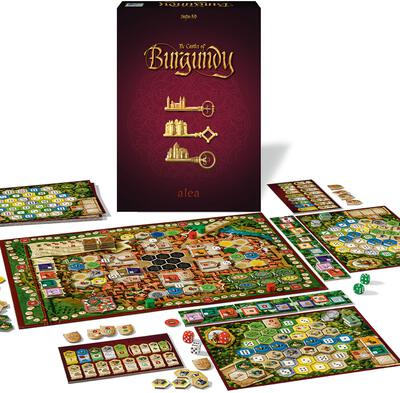 All details for the board game The Castles of Burgundy and similar games