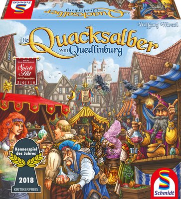 All details for the board game The Quacks of Quedlinburg and similar games