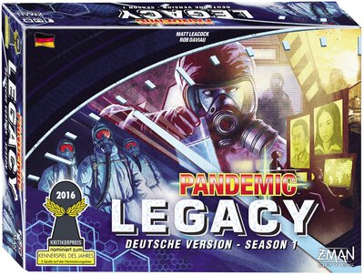All details for the board game Pandemic Legacy: Season 1 and similar games