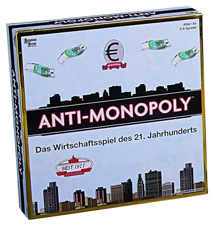 All details for the board game Anti-Monopoly and similar games