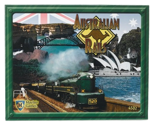 All details for the board game Australian Rails and similar games