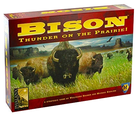 All details for the board game Bison: Thunder on the Prairie and similar games