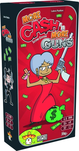 All details for the board game Ca$h 'n Guns (2nd Edition) – More Ca$h 'n More Guns (Expansion) and similar games