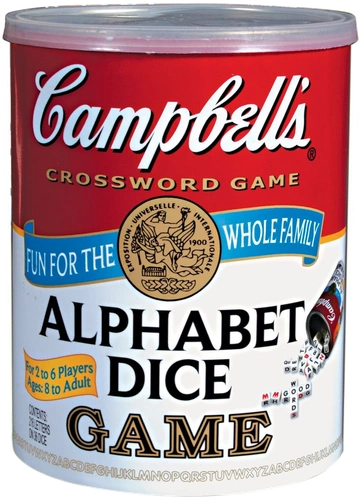 All details for the board game Campbell's Alphabet Dice Game and similar games