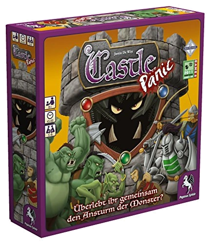 All details for the board game Castle Panic and similar games