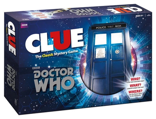 All details for the board game Clue: Doctor Who and similar games