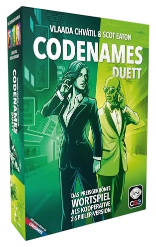 All details for the board game Codenames: Duet and similar games