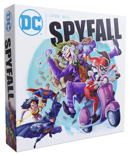 All details for the board game DC Spyfall and similar games