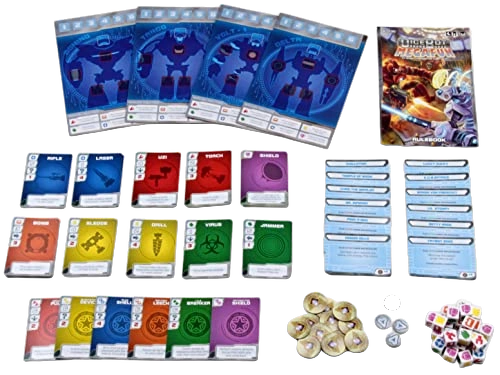 All details for the board game DiceBot MegaFun and similar games