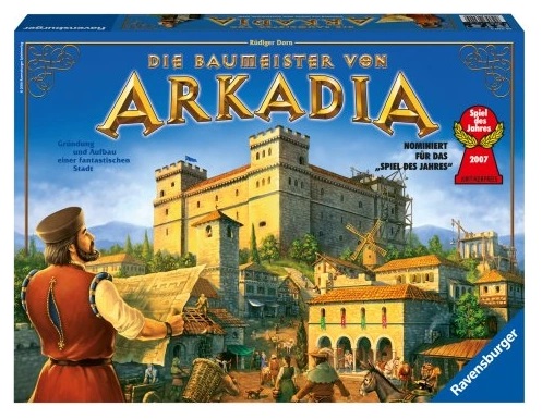 All details for the board game Arkadia and similar games