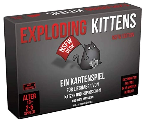 All details for the board game Exploding Kittens: NSFW Deck and similar games