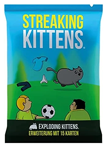 All details for the board game Exploding Kittens: Streaking Kittens (2nd Expansion) and similar games