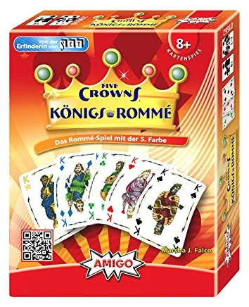 All details for the board game Five Crowns and similar games