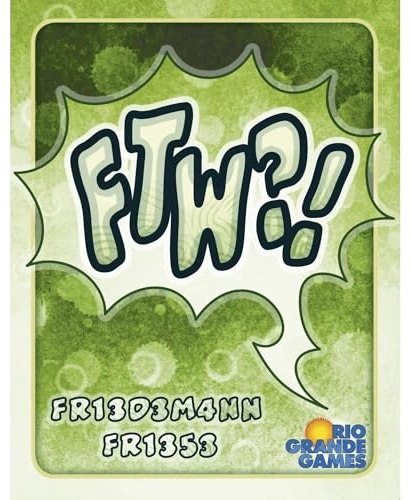 All details for the board game FTW?! and similar games