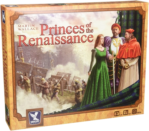 All details for the board game Princes of the Renaissance and similar games