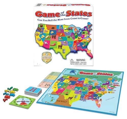 All details for the board game Game of the States and similar games