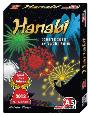 All details for the board game Hanabi (Spiel des Jahres 2013 winner) and similar games