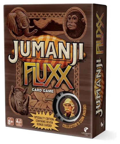 All details for the board game Jumanji Fluxx and similar games