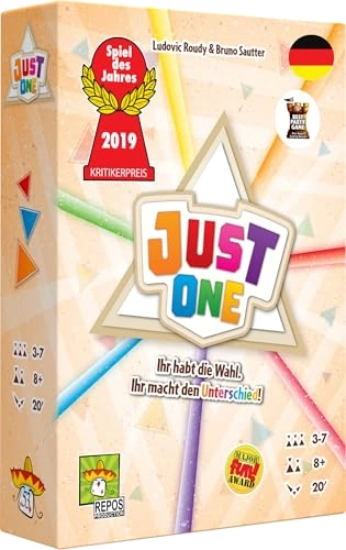 All details for the board game Just One (Spiel des Jahres 2019 winner) and similar games