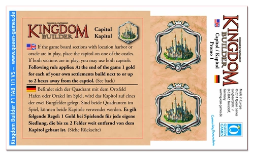 All details for the board game Kingdom Builder: Capitol and similar games