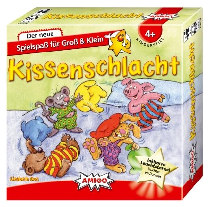 All details for the board game Kissenschlacht and similar games