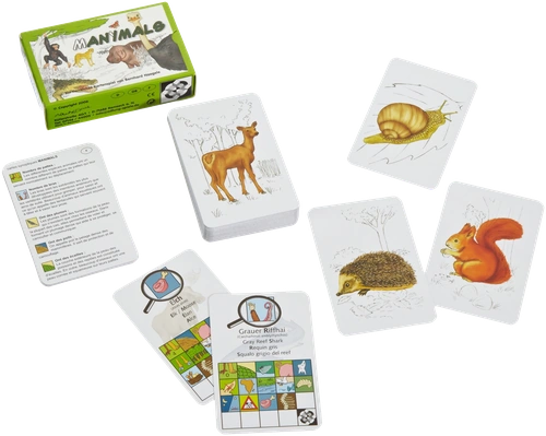 All details for the board game Manimals and similar games