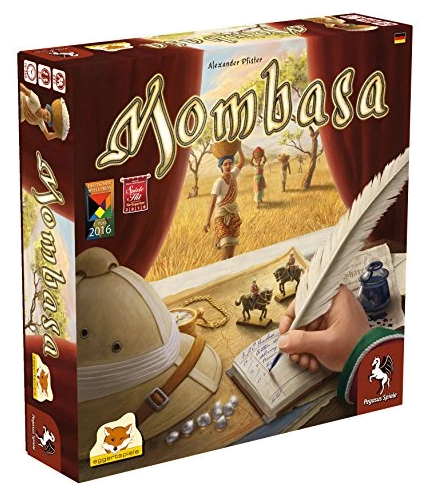 All details for the board game Mombasa and similar games