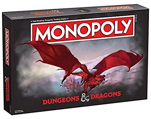 All details for the board game Monopoly: Dungeons & Dragons and similar games