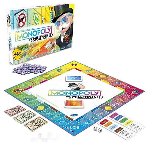 All details for the board game Monopoly for Millennials and similar games