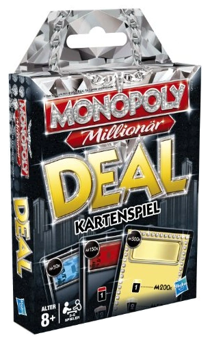 All details for the board game Monopoly Millionaire Deal Card Game and similar games