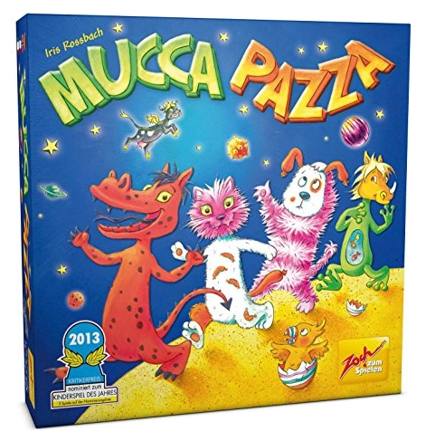 All details for the board game Mucca Pazza and similar games