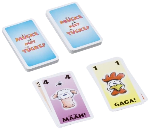 All details for the board game Mücke mit Tücke and similar games