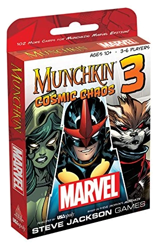 All details for the board game Munchkin Marvel 3: Cosmic Chaos and similar games