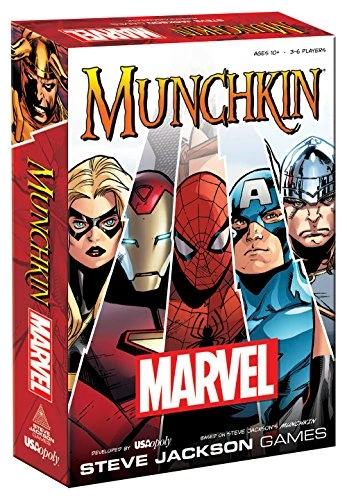 All details for the board game Munchkin Marvel and similar games
