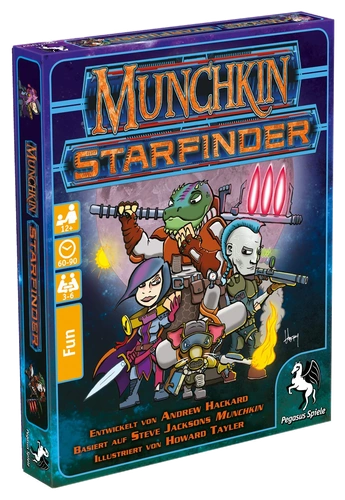 All details for the board game Munchkin Starfinder and similar games