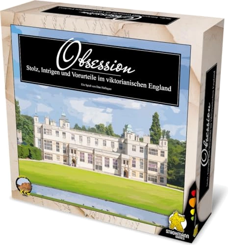 All details for the board game Obsession - Pride, Intrigue, and Prejudice in Victorian England and similar games