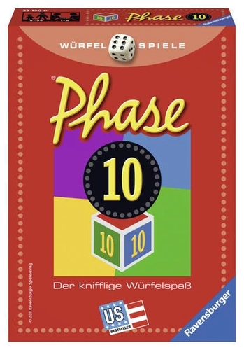 All details for the board game Phase 10 Dice and similar games