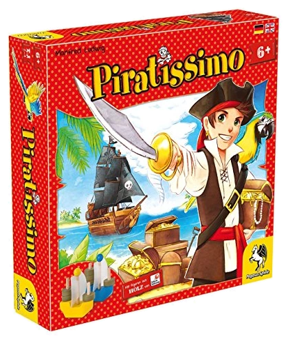 All details for the board game Piratissimo and similar games