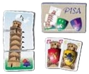 All details for the board game Pisa and similar games