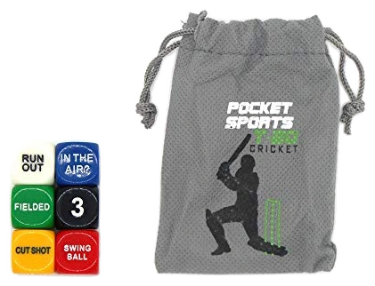 All details for the board game Pocket Sports Test Cricket and similar games