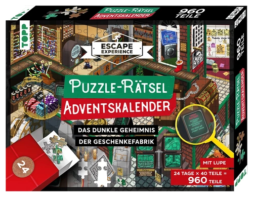 Order Puzzle-Rätsel-Adventskalender:  Das Dunkle Geheimnis der Geschenkefabrik at Amazon