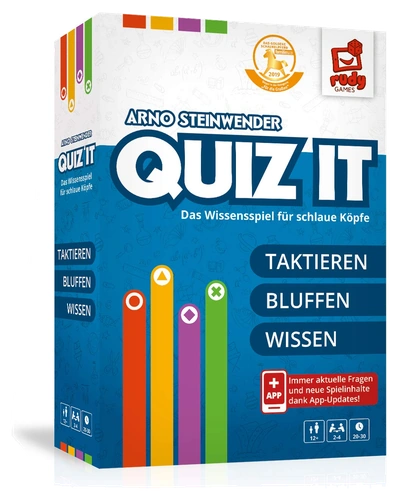All details for the board game QUIZ IT and similar games
