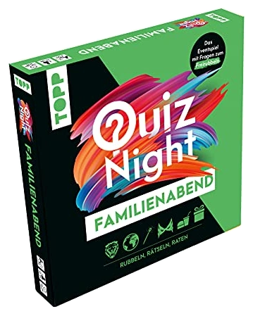 All details for the board game Quiznight: Familienabend – RUBBELN, RÄTSELN, RATEN and similar games