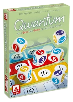 All details for the board game Qwantum and similar games