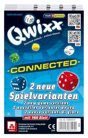 All details for the board game Qwixx: Connected and similar games