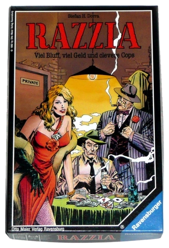 All details for the board game Razzia (Ravensburger) and similar games