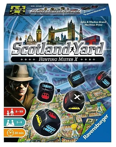 All details for the board game Scotland Yard: The Dice Game - Hunting Mister X and similar games